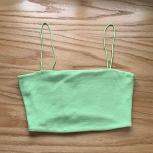 Green bra top